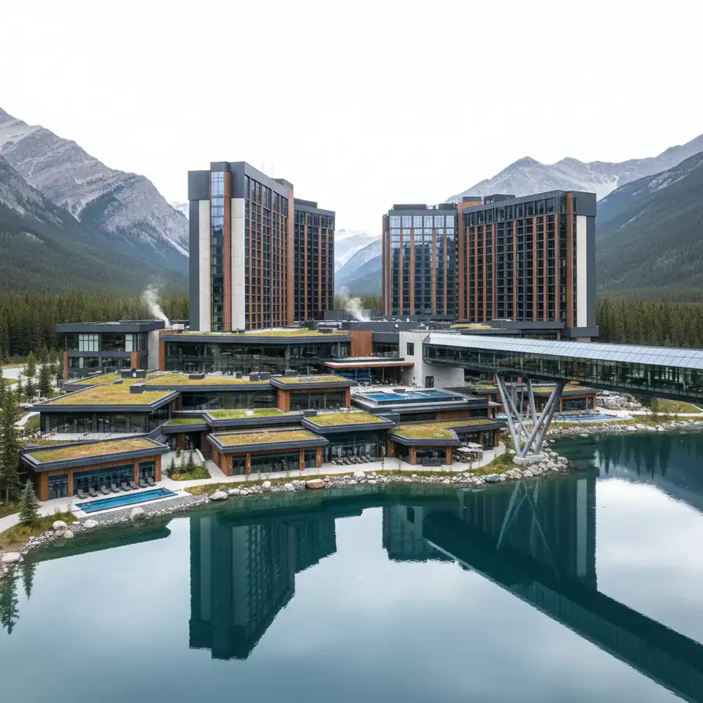 Modern casino resort architecture in Canada